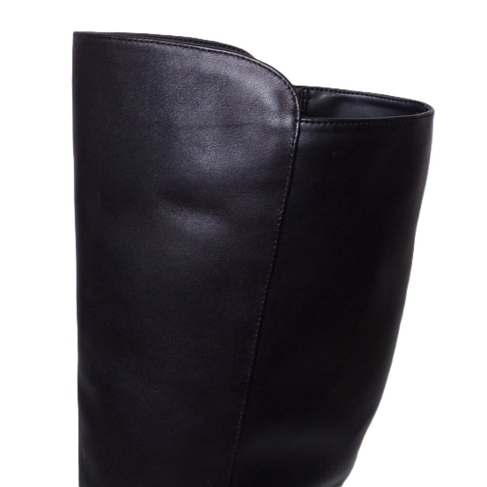 🆕SAM EDELMAN Taylin Knee High Kitten Heel Boot Wide Calf Black 8 - Picture 13 of 15